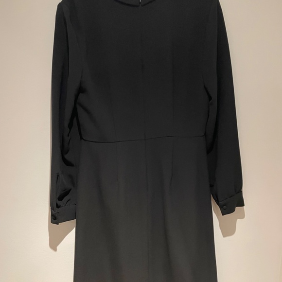 Classic Mikael Aghal Black LBD Tuxedo Style - Picture 7 of 12